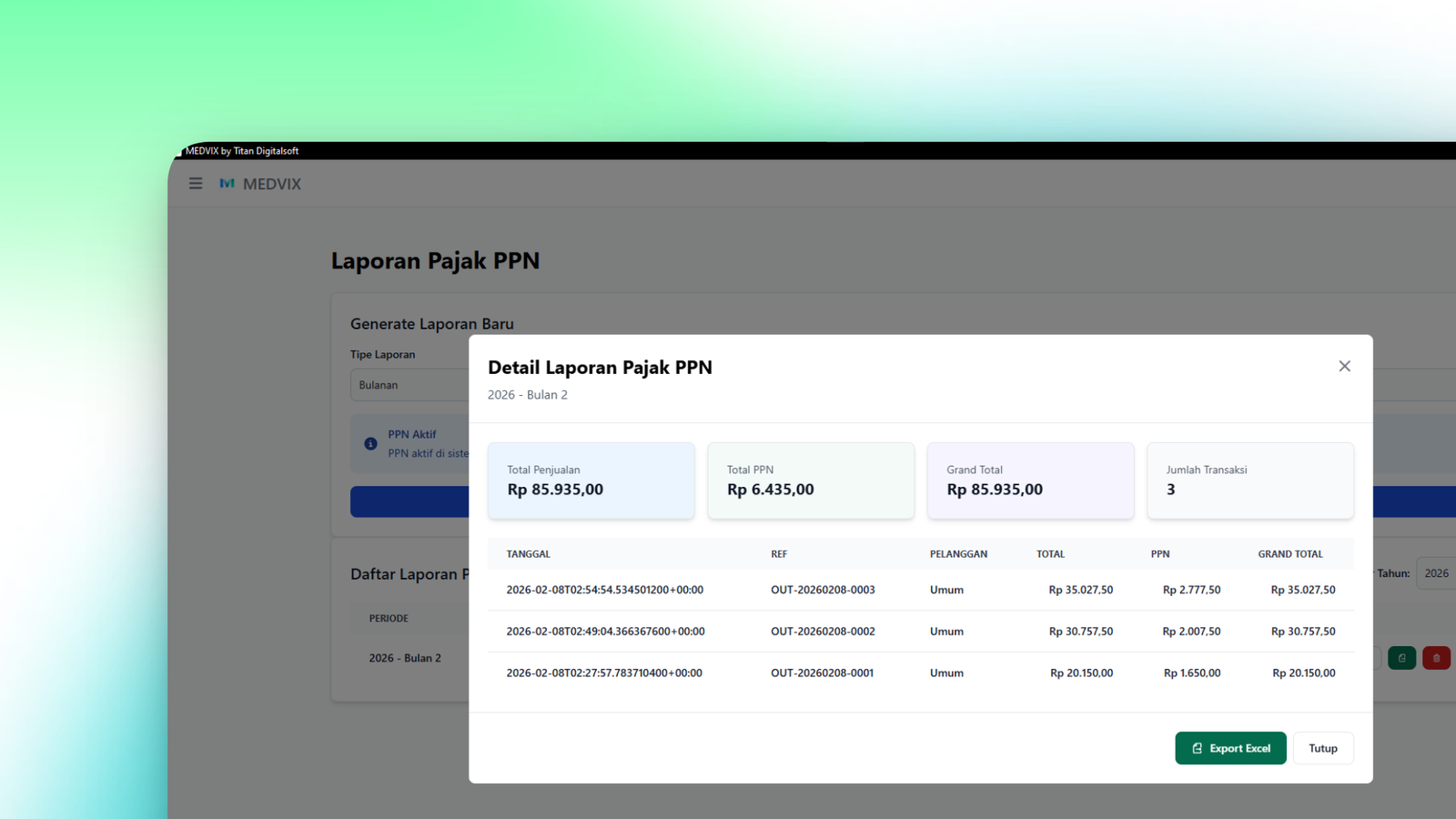 Laporan Ppn Penjualan